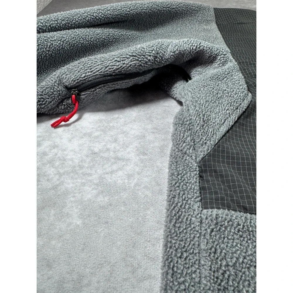 The North Face Denali Polartec Fleece Jacket Mens XXL Grey Grid Tech Y2K T132